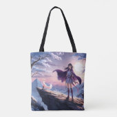 Spirit Fox Twilight | Anime Fantasy Canvas tas (Achterkant)