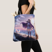 Spirit Fox Twilight | Anime Fantasy Canvas tas (Dichtbij)