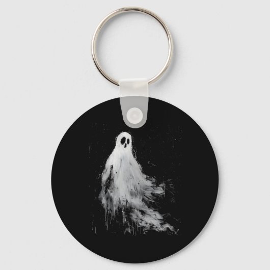 Spirit Ghost Horror Spooky Enge Halloween Grunge Sleutelhanger (Voorkant)