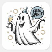 Spirit Ghost Square Sticker Set (Voorkant)