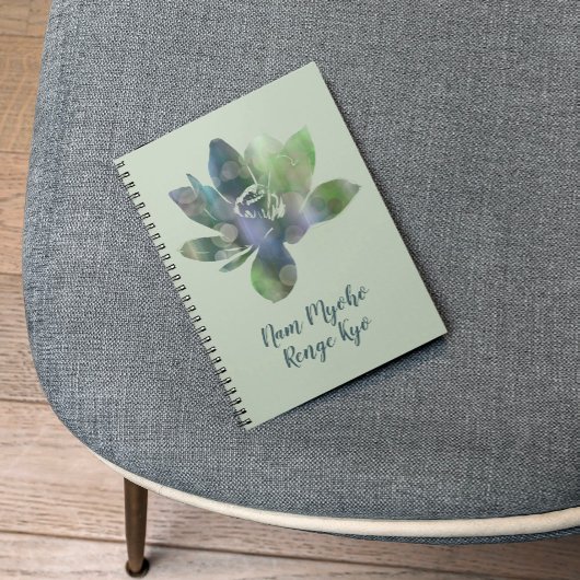 Spirit Groene Cirkel Lotus Bloem Nam Myoho Renge Notitieboek