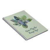 Spirit Groene Cirkel Lotus Bloem Nam Myoho Renge Notitieboek (Rechterzijde)