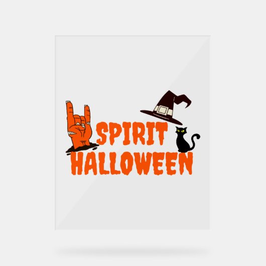 Spirit Halloween Acryl Bord (Voorkant)