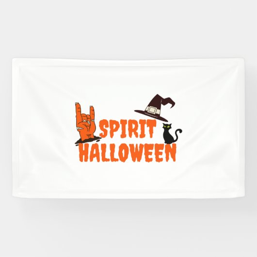 Spirit Halloween Spandoek (Horizontaal)