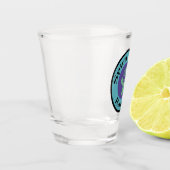 Spirit Haven Ranch Logo Nieuwe kleuren Shot Glass Glas (Links)