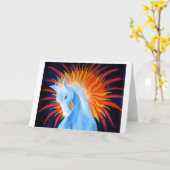 Spirit Horse Groeten Kaart (Gele Bloem)