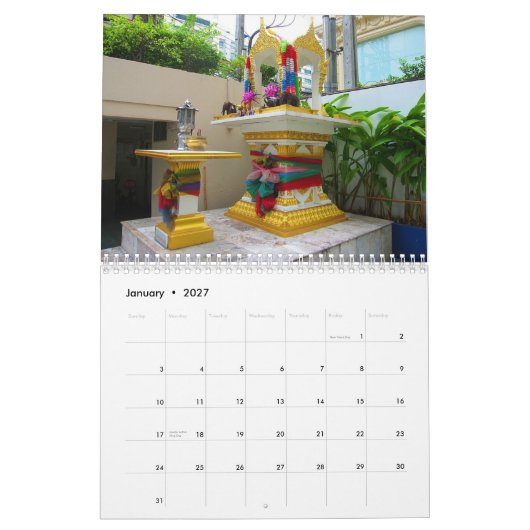 Spirit Houses of Thailand Kalender (Jan 2027)