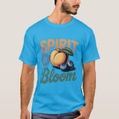 Spirit in Bloom Peach Blueberry Retro Shirt (Voorkant)