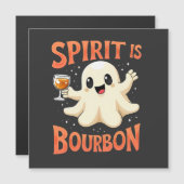 Spirit is bourbon Spooky Halloween Alcoholliefhebb (Voorkant / Achterkant)