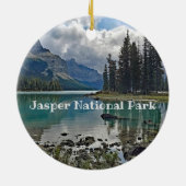 Spirit Island Jasper National Park Ornament (Achterkant)