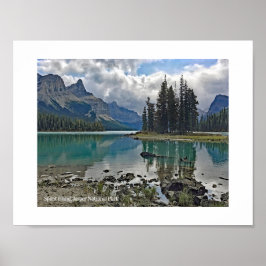 Spirit Island Maligne Lake Jasper Nationaal Park Poster