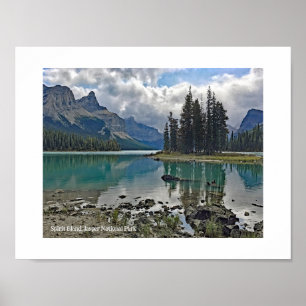 Spirit Island Maligne Lake Jasper Nationaal Park Poster