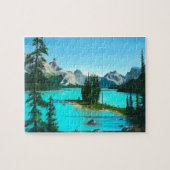 Spirit Island, meer in Maligne Legpuzzel (Horizontaal)