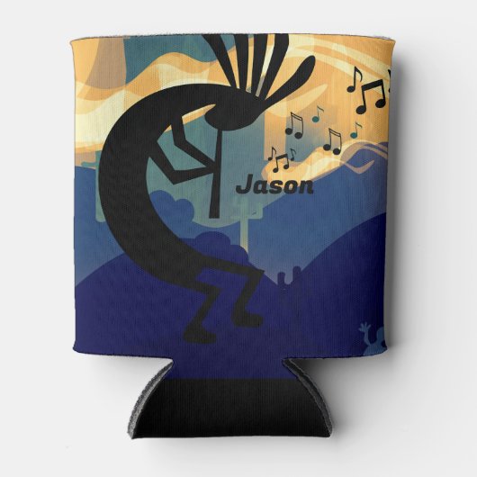 Spirit Kokopelli Blauwgroen Blikjeskoeler (Voorkant)