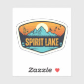 Spirit Lake, Idaho Sticker (Vel)