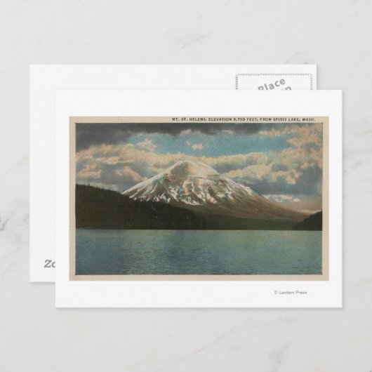 Spirit Lake, WA - Uitzicht van Mt. St. Helens Briefkaart (Voorkant / Achterkant)
