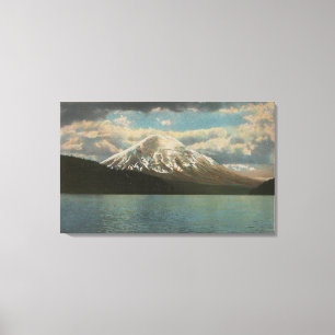 Spirit Lake, WA - Uitzicht van Mt. St. Helens Canvas Afdruk