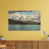 Spirit Lake, WA - Uitzicht van Mt. St. Helens Canvas Afdruk (Insitu (Woonkamer))