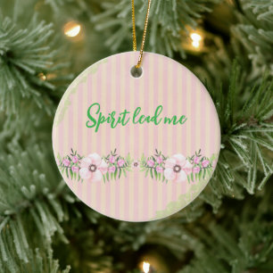 Spirit Lead Me Quote Keramisch Ornament