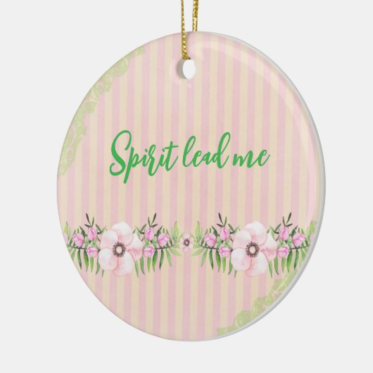 Spirit Lead Me Quote Keramisch Ornament (Links)