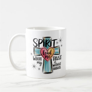 Spirit leid me Christelijke koffie Mok