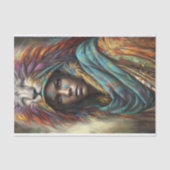 Spirit Lion Warrior Decoupage Tissuepapier (Voorkant)