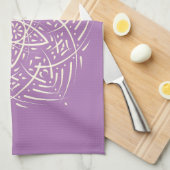 Spirit Mandala Elfenbein Lavendel Theedoek (Quarter Fold)