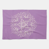 Spirit Mandala Elfenbein Lavendel Theedoek (Horizontaal)