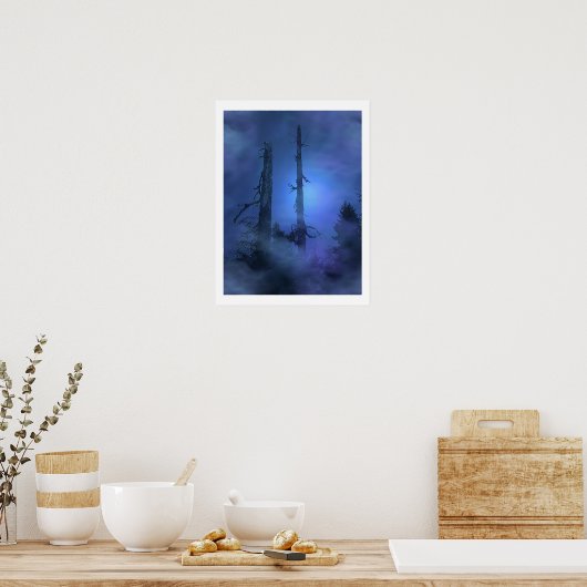 "SPIRIT MIST" Blue Forest Poster (Keuken)