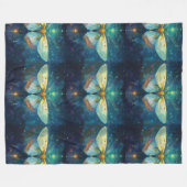Spirit Moth Fleece Deken (Voorkant (Horizontaal))