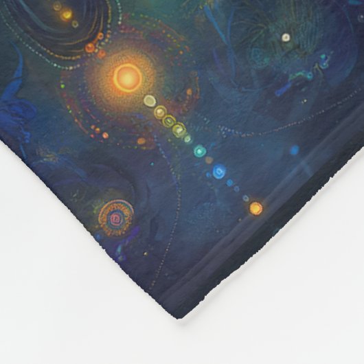 Spirit Moth Fleece Deken (Hoek)