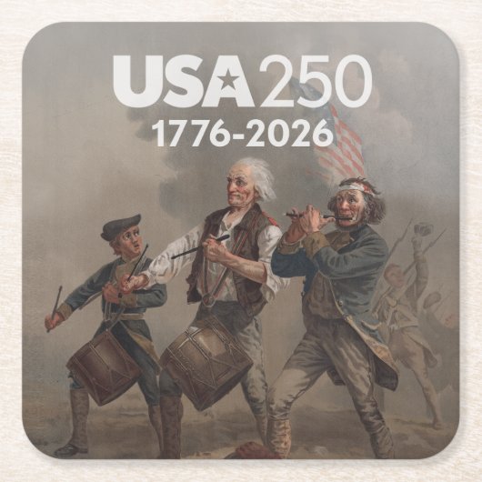 Spirit of 76 - America's 250th Anniversary Kartonnen Onderzetters (Voorkant)