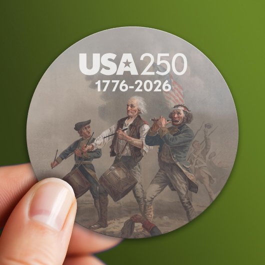 Spirit of 76 - America's 250th Anniversary Ronde Sticker