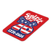Spirit of 76 - Groovy USA 250 - 1776-2026 Magneet (Linkerzijde)