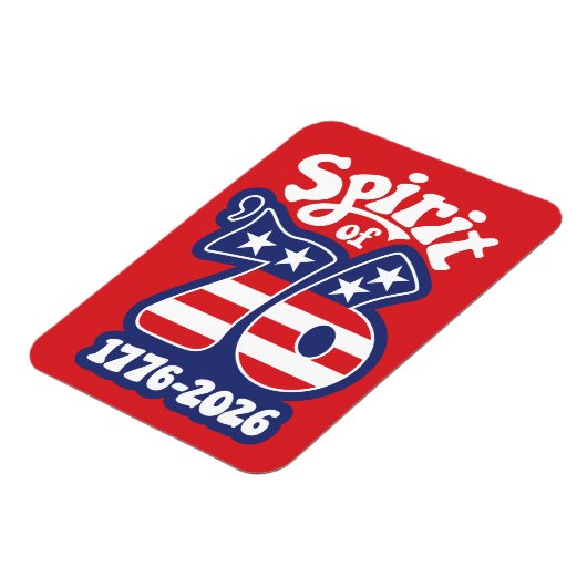 Spirit of 76 - Groovy USA 250 - 1776-2026 Magneet (Linkerzijde)