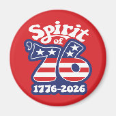 Spirit of 76 - Groovy USA 250 - 1776-2026 Magneet (Voorkant)