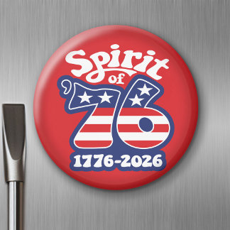 Spirit of 76 - Groovy USA 250 - 1776-2026 Magneet