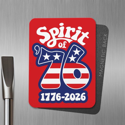 Spirit of 76 - Groovy USA 250 - 1776-2026 Magneet