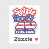 Spirit of 76 - Groovy USA 250 - 1776-2026 Sticker (Vel)