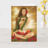 Spirit of Aloha by fine artist Lori Higgins. Kaart (Gele Bloem)