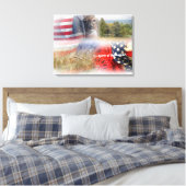 Spirit of America Collage Canvas Afdruk (Insitu (Slaapkamer))
