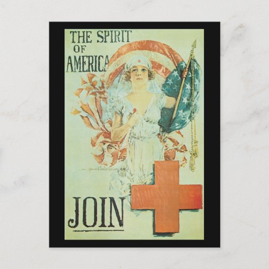 Spirit of America Tweede Wereldoorlog Briefkaart (Voorkant)