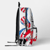 "Spirit of American Football – Stärke, Mut und Tea Bedrukte Rugzak (Links)