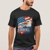 Spirit of American Freedom –Design for 4th of July T-shirt (Voorkant)