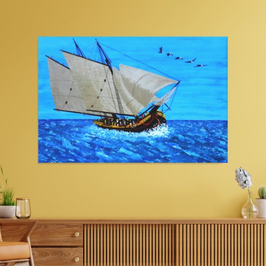 Spirit of Dana point Canvas Afdruk (Insitu (Woonkamer))