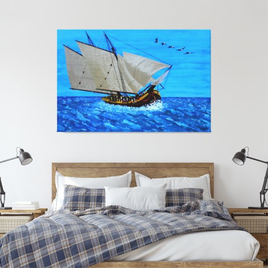 Spirit of Dana point Canvas Afdruk (Insitu (Slaapkamer))