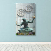 Spirit of Detroit Wrapped Canvas (Insitu (Houten vloer))