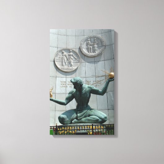 Spirit of Detroit Wrapped Canvas (Voorkant)