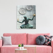 Spirit of Detroit Wrapped Canvas Afdruk (Insitu (Woonkamer))