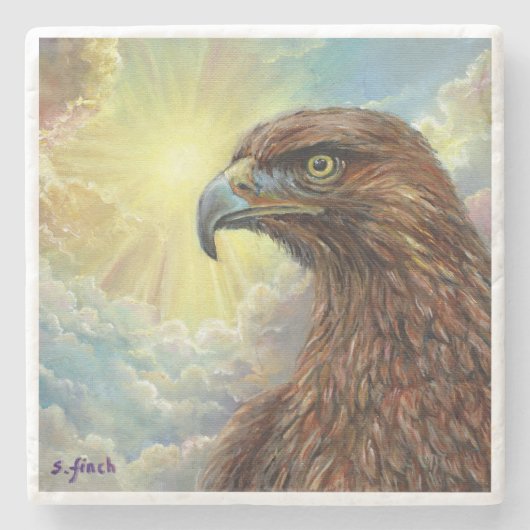 Spirit of Eagle Stenen Onderzetter (Voorkant)